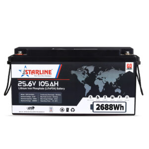 Lithium Iron 25.6 V 105AH