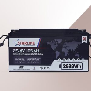 Wall Mount 25.6V 200Ah Lithium-Ion Battery